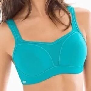 Chantelle High Impact Convertible Underwire Sports Bra - Blue Size 34DDD